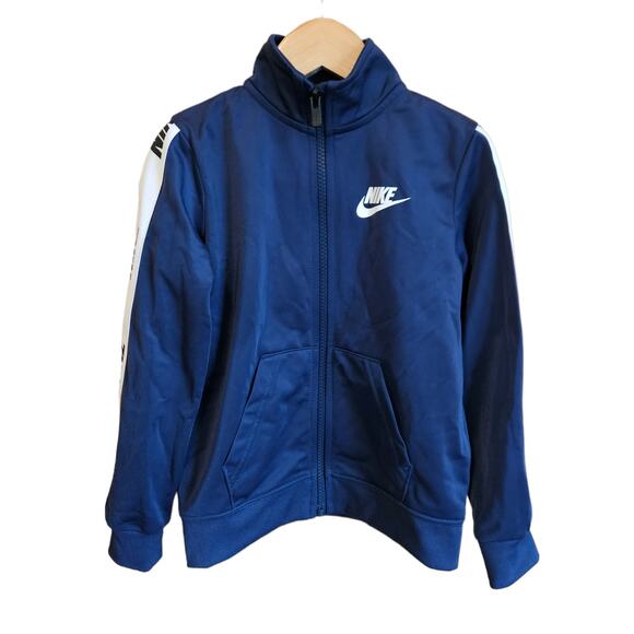 Nike Boy's Logo Sweatshirt Full Zip Navy Size 4T - Picture 1 of 6